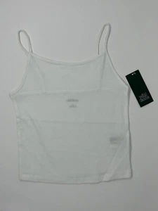 Canotta donna Wild Fable/Target slim fit cropped Cami - taglia XS - bianca - NUOVA - Foto 1 di 8