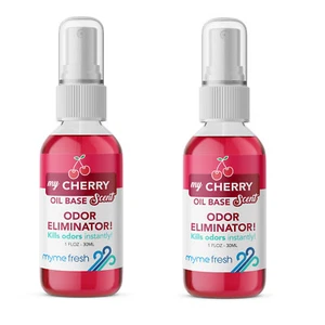2 Cherry Air Freshener Concentrated Spray Car Home Odour Eliminator MyMe Fresh - Picture 1 of 10