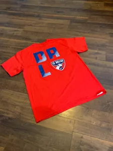 MLS DALLAS TEXAS FC men's cotton t-shirt, red , LARGE, New w/ tags - Picture 1 of 1