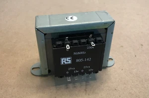 Transformador de montaje de chasis de salida RS PRO 50VA 2, 15 V CA (87) - Imagen 1 de 3