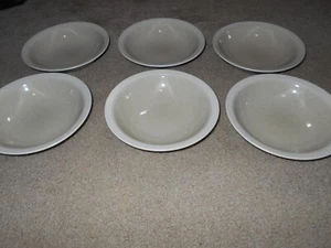 Mikasa Stone Craft SAND PIPER CF404 Set/s of 6 Rim Bowls 8" salad soup cereal - Picture 1 of 3