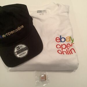 eBay Open Online T-shirt Large and New Era Cap Adjustable with metal Pin 2021