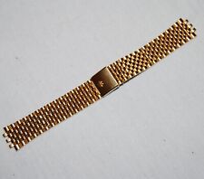 Gold plated bracelet fit Swatch or other watches. NOS