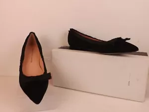 NUEVA BAILARINA MARC BY MARC JACOBS NEGRA GAMUZA PUNTA ARCO PLANO 39 - Imagen 1 de 12