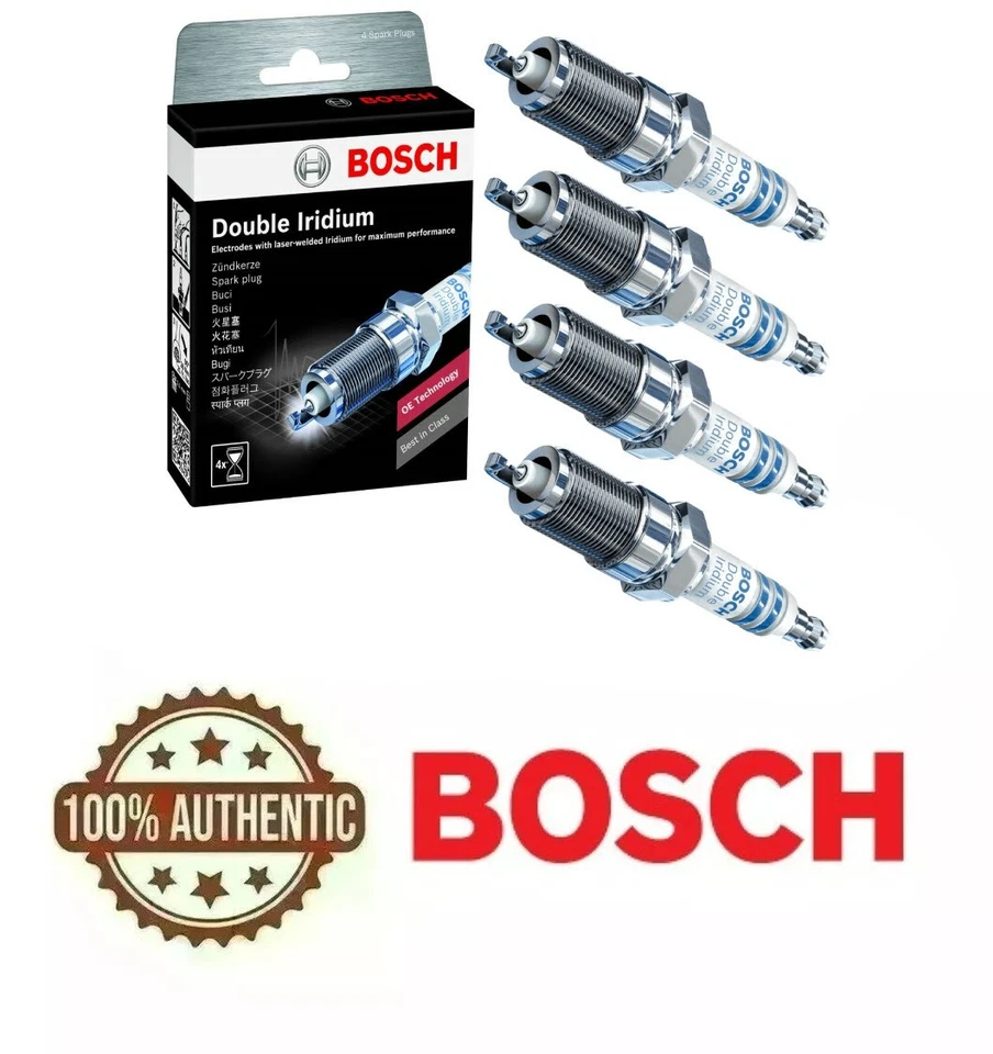 4 Spark Plugs Bosch Double Iridiums For 2010-2017 TOYOTA CAMRY L4-2.5L - Image 1 of 1
