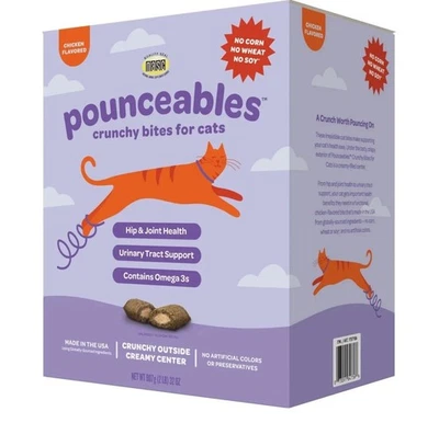 Pounceables Crunchy Bites for Cats, Chicken Flavor, 32 Ounce - Image 1 of 4