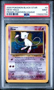 2000 Promo Black Star Mew Holo Pokemon League #9 Holo PSA 9 - Picture 1 of 2