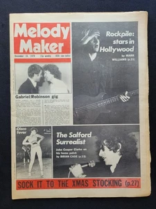 Melody Maker UK Zeitung, 16.12.1978, Peter Gabriel, Disco Fever, Rockpile - Bild 1 von 16