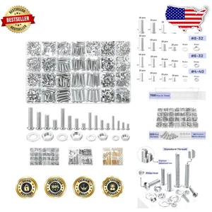 Essential 700pz Bulloni Metrici Dadi Rondelle - Hardware Resistente alla Ruggine - Foto 1 di 10