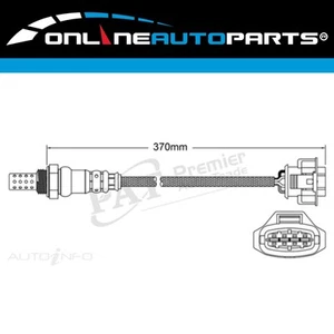Post Cat Oxygen O2 Sensor for Holden Colorado RC V6 3.6L LCA 2008-2012 - Picture 1 of 2