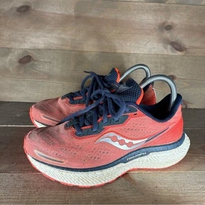 Saucony Triumph 19 Mujer Talla 7 Zapatos Rojo Deportivo Correr Zapatillas - Imagen 1 de 8