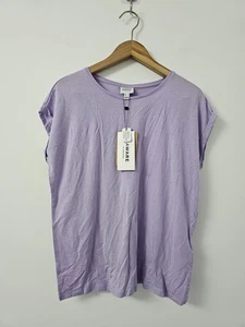 Aware by Vero Moda Top Womens Size Small Lilac Vmava Plain Short Sleeve Boxy - Picture 1 of 8