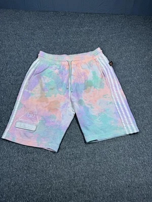Adidas Pharrell Williams HU Shorts Mens Small Pastel Tie Dye Three Stripes 2018 - Image 1 of 4