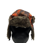 Orange Camo Hunting Flap Hat Faux Fur Beyond Outdoor Cap Camping Winter 1 Size