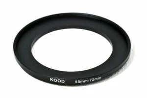 STEP UP ADAPTER 55MM-72MM STEPPING RING 55MM TO 72MM 55-72 FILTER ADAPTER - Picture 1 of 1