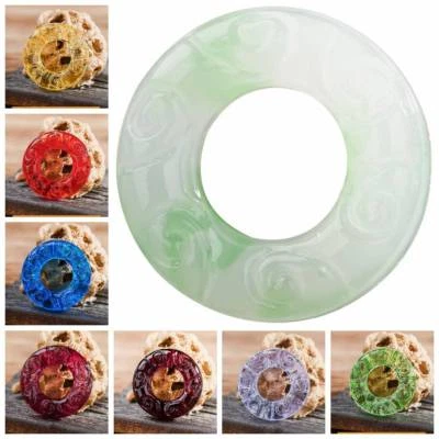 NEW 25mm Lampwork Glass Ring Pendant Beads for Jewelry Crafts Making Findings - Image 1 of 4