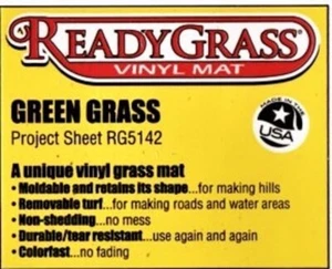 Woodland Scenics RG5142 ReadyGrass Green Grass 12.5 X 14.5 Project Sheet/Mat - Picture 1 of 2