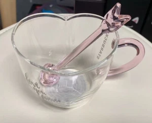 Seltene 2017 Valentinstag Starbucks Glas Tasse Amor Rührbar 12oz Becher - Bild 1 von 7
