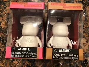 New Disney Parks Vinylmation Create Your Own White No Features 3” Mickey Minnie - Picture 1 of 7
