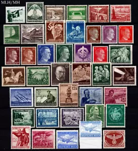 DR Deutsches Reich/German Empire A fine selection (MLH/MH) 1935/45 High CV! - Picture 1 of 4