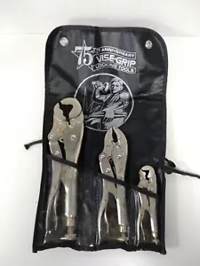Juego de 3 alicates Vise Grip 75 aniversario con estuche 7WR 4LW 10LW Petersen - Imagen 1 de 14