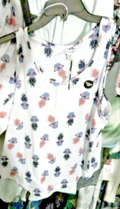 COUNT THE STARS NWT 2 piece PINEAPPLE Pajama Set Size XL Shirt & Shorts - Picture 1 of 1
