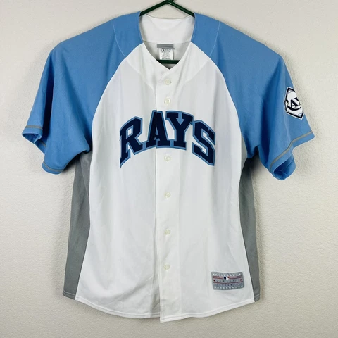 Genuine Merchandise Tampa Bay Rays Men’s Jersey #3 Longoria Blue Large Cover
