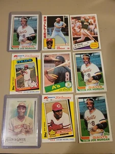 Joe Morgan 9 Karten Lot Reds A's Phillies Giants Topps Allen Ginter All Star HOF - Bild 1 von 3