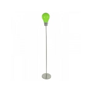 LAMPADA DA TERRA A PIANTANA A FORMA DI LAMPADINA LAMPADA A STELO ROSA O CELESTE - Foto 1 di 1
