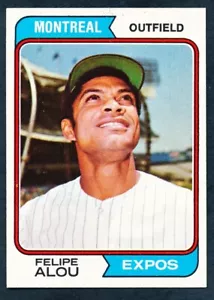 Felipe 1974 Topps Baseball #485 Alou como nuevo/como nuevo - Imagen 1 de 2