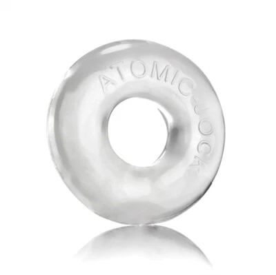 Oxballs Do-Nut-2 Large Atomic Jock Cockring CLEAR - Stretchy & Thick  - Image 1 of 3
