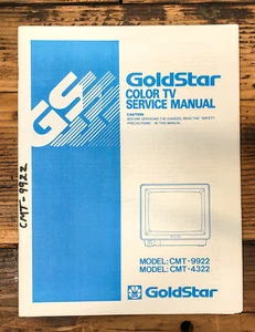 Manual de servicio de TV a color LG Goldstar CMT-9922 CMT-4322 *Original* - Imagen 1 de 1