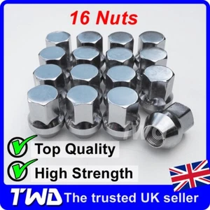 16 x ALLOY WHEEL NUTS FOR RANGE ROVER EVOQUE (COMPATIBLE FIT) M14 LUG BOLT [16E] - Picture 1 of 5