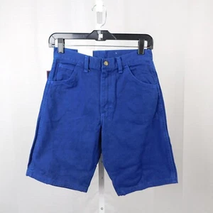 Boys Vintage 90s NOS Wrangler Loose Fit Baggy Jean Shorts - 14, Dark Blue #7072 - Picture 1 of 7