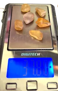 A Grade Orange/pink Zircon facet Rough Australian...37.8 carat... 6 pieces - Foto 1 di 8