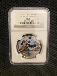 2010 Canada 50C Edmonton Oilers NGC MS67 - Picture 1 of 2