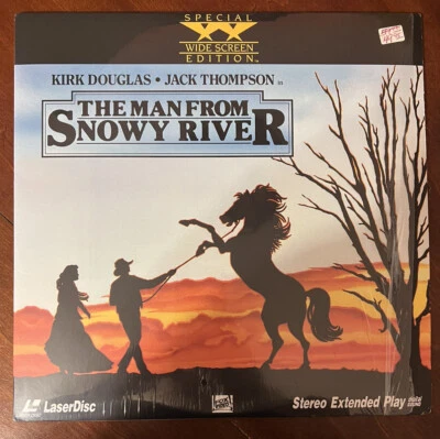 The Man from Snowy River Laserdisc Kirk Douglas  Dir. George Miller Very Good+ - Image 1 of 3