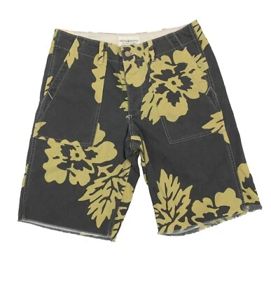 NEW Vintage Ralph Lauren Denim & Supply Shorts! 32  Weathered Black Floral Print - Image 1 of 2