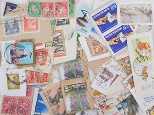 STAMP EUROPE 50g lot ON paper philatelic collection used - Picture 1 of 4