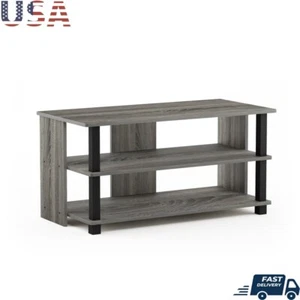 3-Tier TV Stand 32in TV Adjustable Shelves Modern Furniture Storage Solutions US - Picture 1 of 5