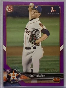 Cody Deason - Bowman Draft 2018 - #BD-194 Viola #085/250 - Houston Astros (i60) - Foto 1 di 2