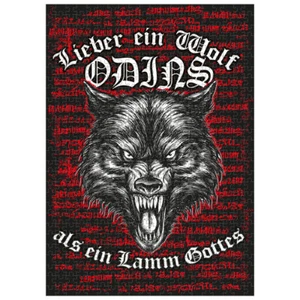 Puzzle 1000 Teile mit Poster Wolf Odin Spruch 50 x 70 cm vikings wikinger motive - Bild 1 von 3