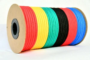 POLYPROPYLENE ROPE BRAIDED POLY CORD STRONG STRING BOATING CAMPING SAILING YACHT - Picture 1 of 6