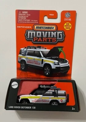 2025 Matchbox Moving Parts #24 Land Rover Defender 130 WHITE | EMERGENCY | HTF - Image 1 of 2