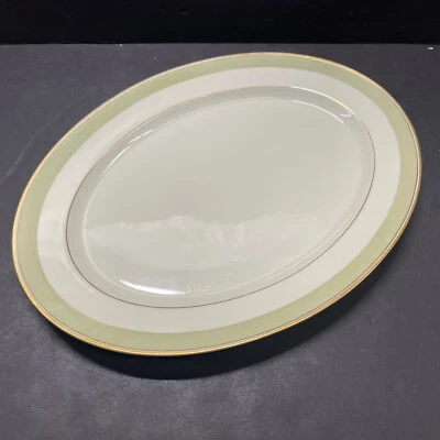 Royal Copenhagen Broager 1236 Medium Oval Serving Tray 14”L Denmark - Image 1 of 4