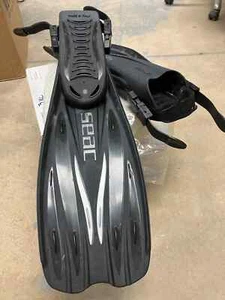 Seac GP100, Black, SM/Medium, Open Heel, New, Scuba/Snorkeling Fins - Picture 1 of 11