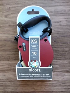 XS Alcott Retractable Dog Leash 10 ft Reflective Flat Belt Puppy Cat to 25 lbs - Picture 1 of 4
