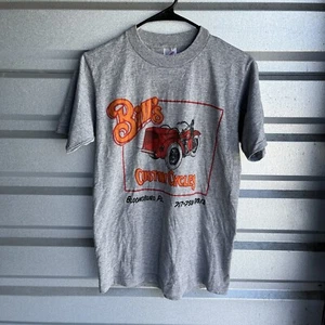Vtg 90s BILL'S CUSTOM CYCLES Motorcycle Shop Tee Harley Davidson Graphic T Shirt - Picture 1 of 5
