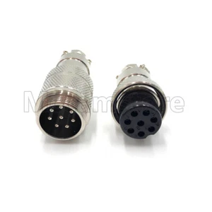 8 pin Aviation Connector GX20 20mm Plug Docking Female & Male Circular Connector - Picture 1 of 6