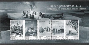 AUSTRALIAN ANTARCTIC TERRITORY HURLEY,S JOURNEY MIN SHEET MNH 2016 - Picture 1 of 1